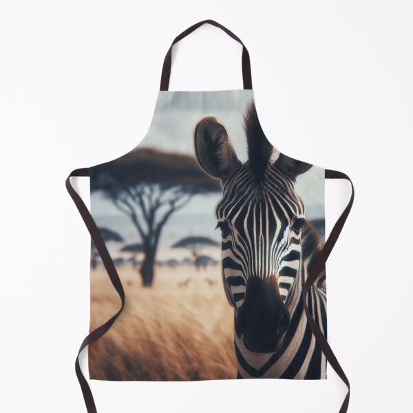 Item preview, Grassland Grace - Zebra's Serene Stance Amidst Swaying Savannah Grass designed and sold by ProgressMagnet.