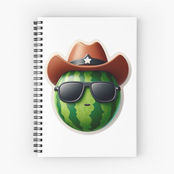 Item preview, Cool watermelon with a cowboy hat  designed and sold by ChesssesShop.