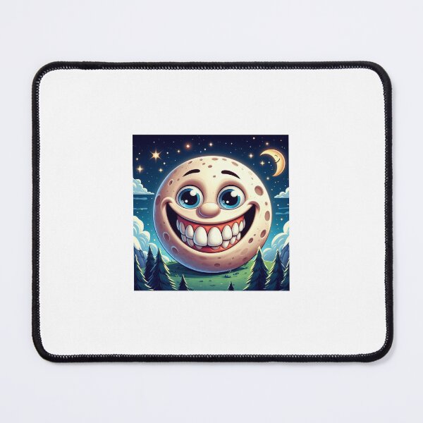 Item preview, Cartoonish smiling moon designed and sold by raleca78.