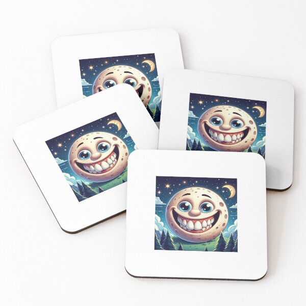 Item preview, Cartoonish smiling moon designed and sold by raleca78.