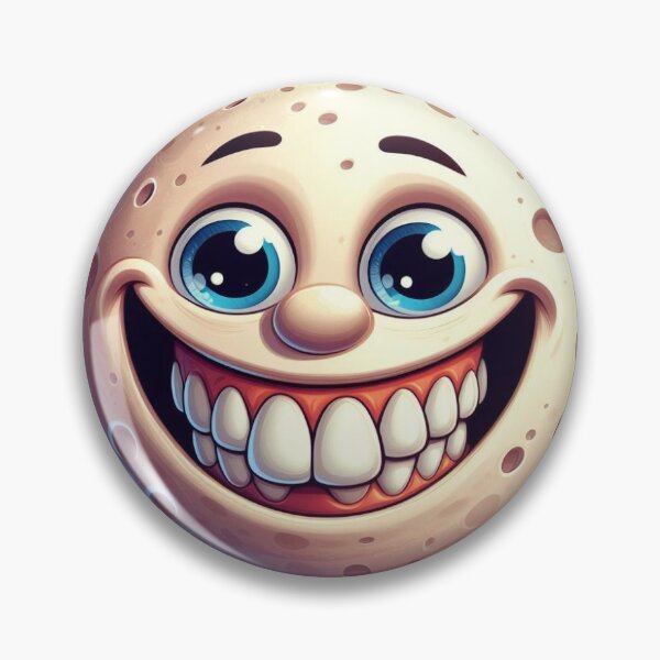 Item preview, Cartoonish smiling moon designed and sold by raleca78.