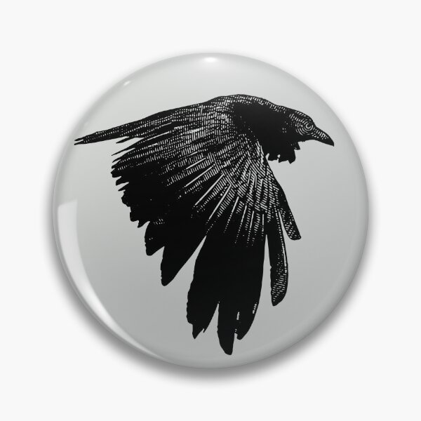 Item preview, Flying Raven bird Corvus Corax Corvid  designed and sold by HaggisVitae.