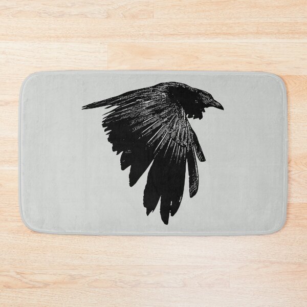 Item preview, Flying Raven bird Corvus Corax Corvid  designed and sold by HaggisVitae.