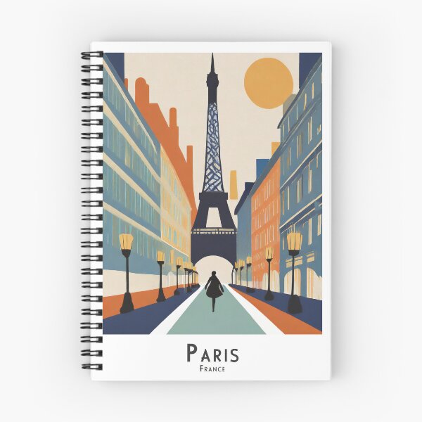 Item preview, Art Deco Vintage Paris - Minimalist Retro Travel Poster with Eiffel Tower designed and sold by pod24.
