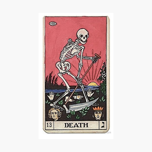 Death Tarot Photographic Print