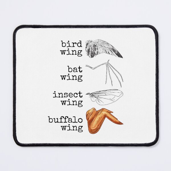 Item preview, Bird wing, bat wing, insect wing, buffalo wing. designed and sold by Ghoof-Wear.