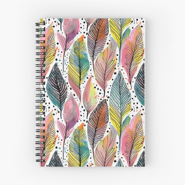 Item preview, Pattern colorful feathers watercolor designed and sold by Karin Schön.
