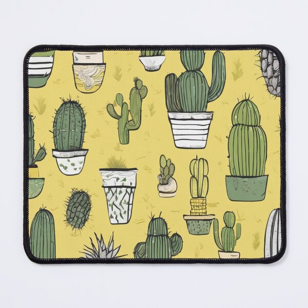 Item preview, Sunshine Succulents: Cactus Blooms on Yellow designed and sold by PetalPerfection.