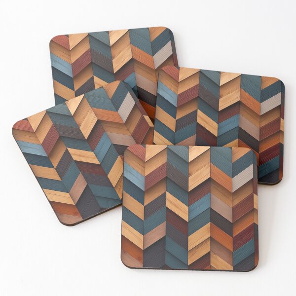 Item preview, Wooden Abstract Arrows Pattern designed and sold by NicolasGlowArt.