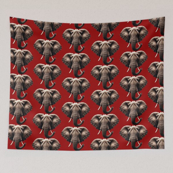 Item preview, ELEPHANT HEAD - #990000 designed and sold by Marlon Oseguera.
