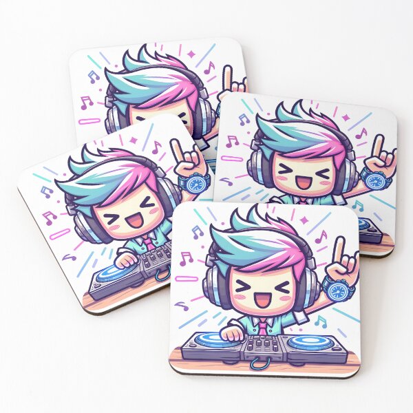 Item preview, Kawaii Dj: Glowing Wristwatch designed and sold by CanvasCutie.