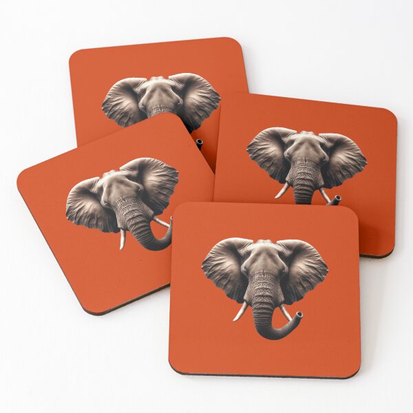 Item preview, ELEPHANT HEAD - #CC3300 designed and sold by Marlon Oseguera.