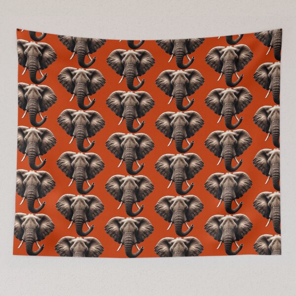 Item preview, ELEPHANT HEAD - #CC3300 designed and sold by Marlon Oseguera.