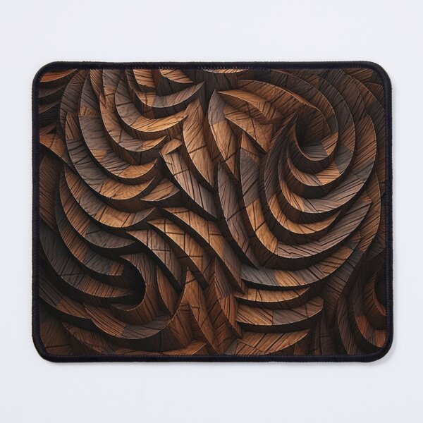 Aperçu de l'œuvre Modèle de bois abstrait créée et vendue par NicolasGlowArt.