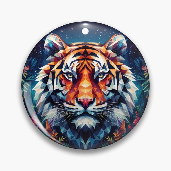 Item preview, Low Poly Tiger designed and sold by SebastianArt75.