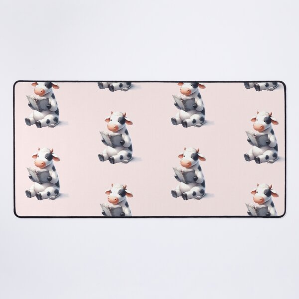 Item preview, Cute cow reading a book | Book lover designed and sold by Art-Babble.