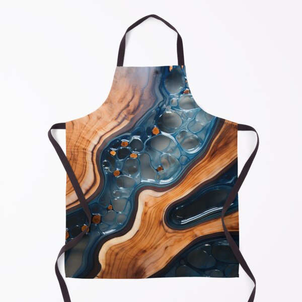 Item preview, Blue Acrylic Wooden Pattern designed and sold by NicolasGlowArt.
