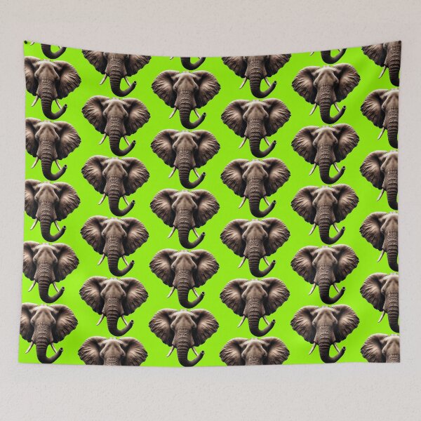 Item preview, ELEPHANT HEAD - #99FF00 designed and sold by Marlon Oseguera.