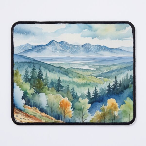 Item preview, Enchanted Valley Watercolor Painting designed and sold by YuckyCat.