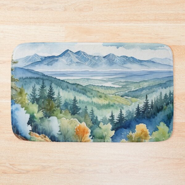 Item preview, Enchanted Valley Watercolor Painting designed and sold by YuckyCat.