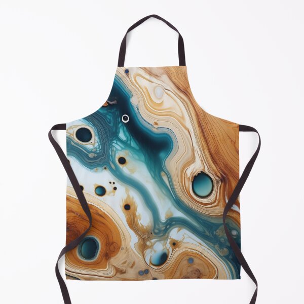 Item preview, Wooden Acrylic Blue Pattern designed and sold by NicolasGlowArt.