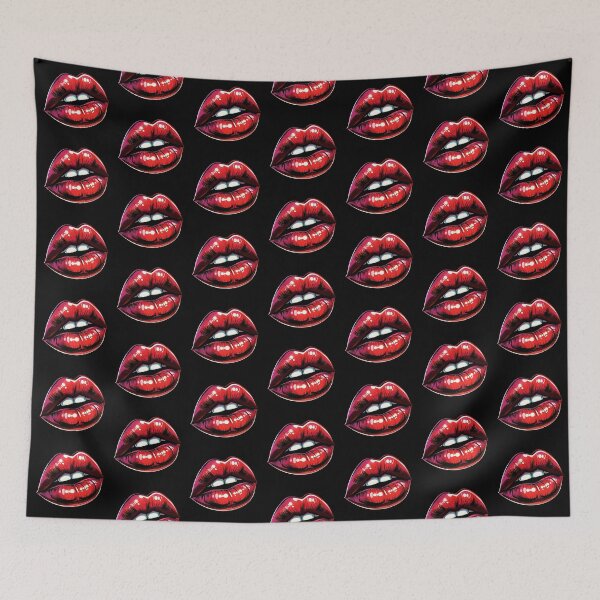 Item preview, Red Succulent Kissable Lips designed and sold by 89BLACK.