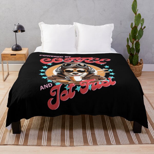 Item preview, Powered by Coffee and Jet Fuel - Shiba Inu Pilot designed and sold by Kashear.