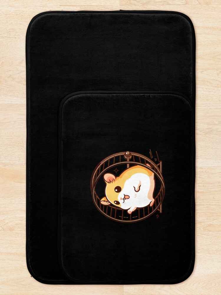Thumbnail 5 of 6, Bath Mat,  Fast Hamster designed and sold by TOMASZ-ART.