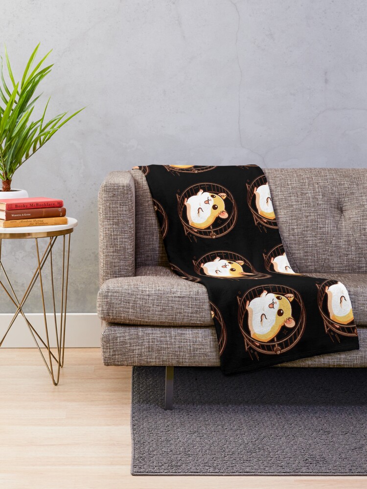 Thumbnail 2 of 6, Throw Blanket, Fast Hamster designed and sold by TOMASZ-ART.