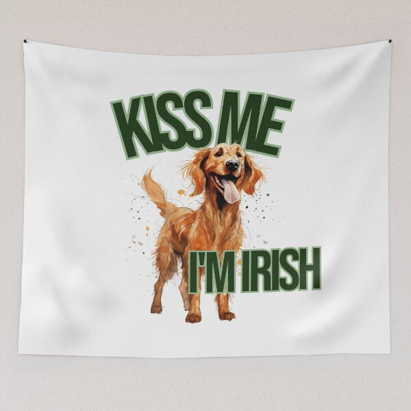 Item preview, Kiss Me I'm Irish (Setter) designed and sold by introVETed.