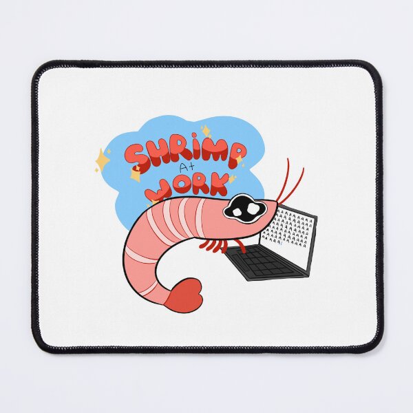 Item preview, Shrimp at work writing designed and sold by Drawingsnake.