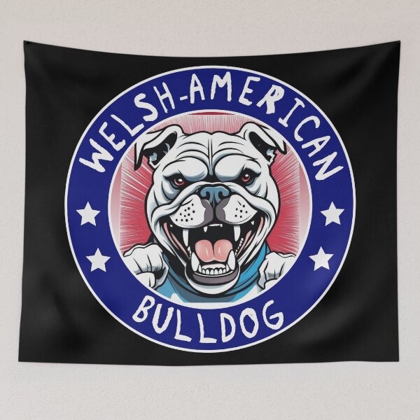 Item preview, WELSH AMERICAN BULLDOG TRUE BLUE designed and sold by Marni Scofidio Desi9ns.