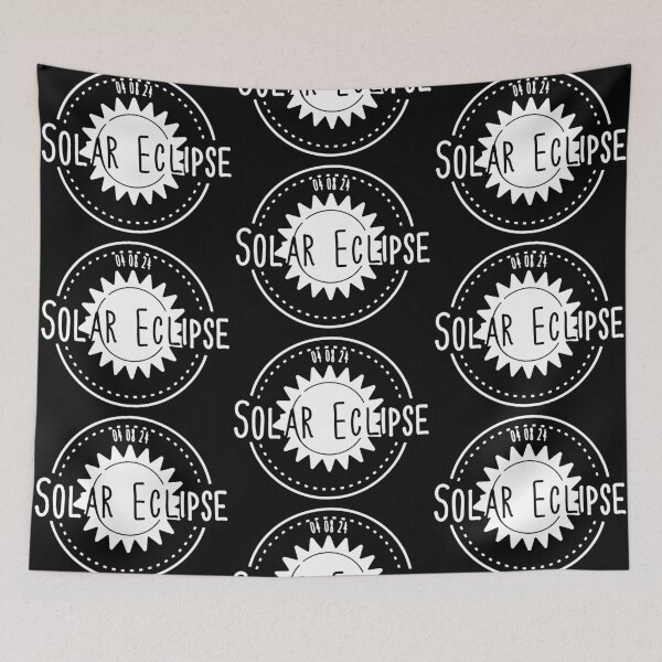 Item preview, Total Solar Eclipse 2024 in white for Astronomy Lovers designed and sold by EmeraldeaArt.