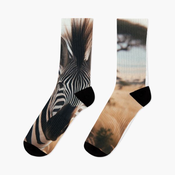 Item preview, Striped Majesty - The Regal Beauty of a Zebra in its Natural Habitat designed and sold by ProgressMagnet.