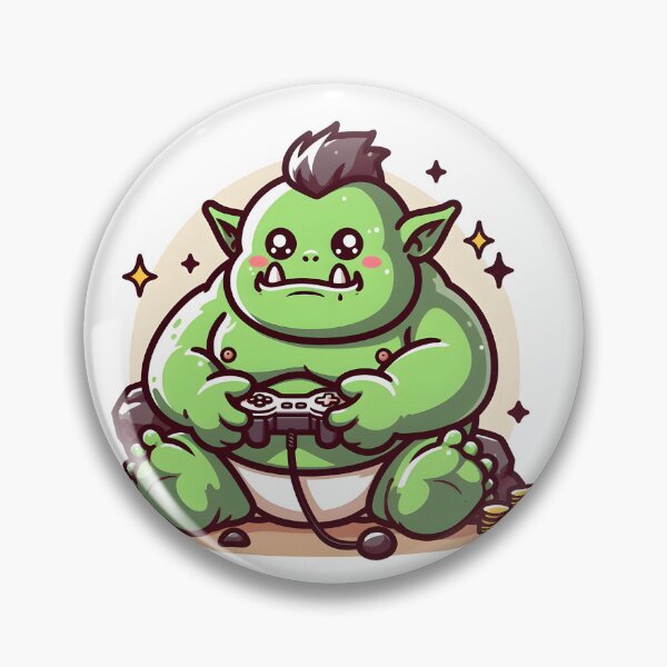 Item preview, Kawaii Chubby Ogre: A Game Controller designed and sold by CanvasCutie.