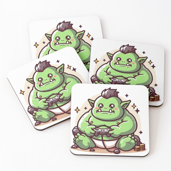 Item preview, Kawaii Chubby Ogre: A Game Controller designed and sold by CanvasCutie.