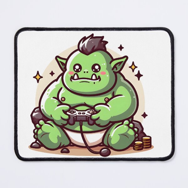 Item preview, Kawaii Chubby Ogre: A Game Controller designed and sold by CanvasCutie.