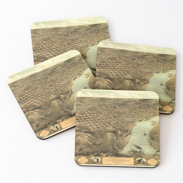 Item preview, Saint Joseph, Missouri (1868) designed and sold by allhistory.