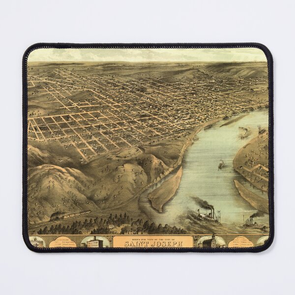 Item preview, Saint Joseph, Missouri (1868) designed and sold by allhistory.