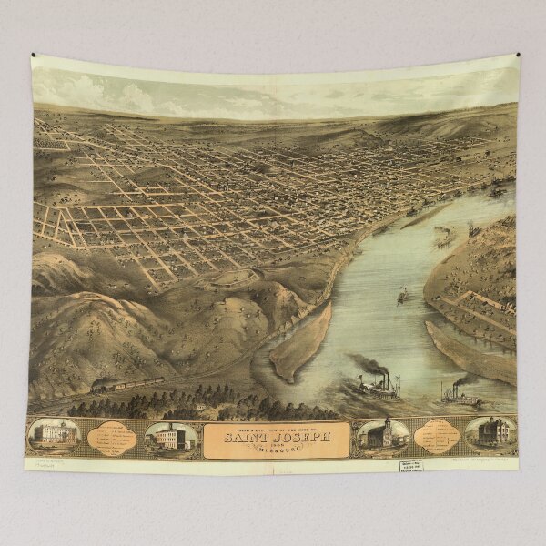 Item preview, Saint Joseph, Missouri (1868) designed and sold by allhistory.