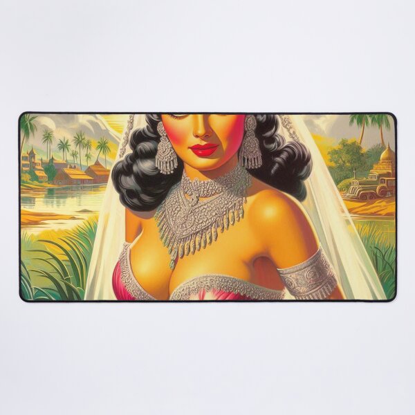 Item preview, Retro India Woman designed and sold by PulpVintage.