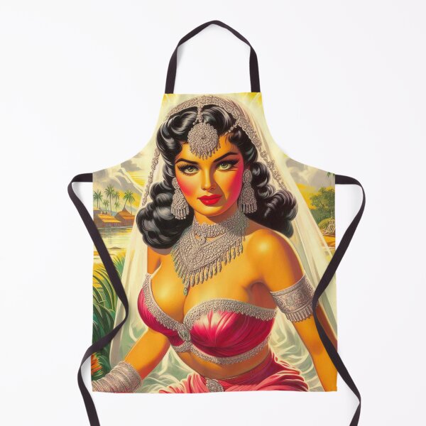 Item preview, Retro India Woman designed and sold by PulpVintage.