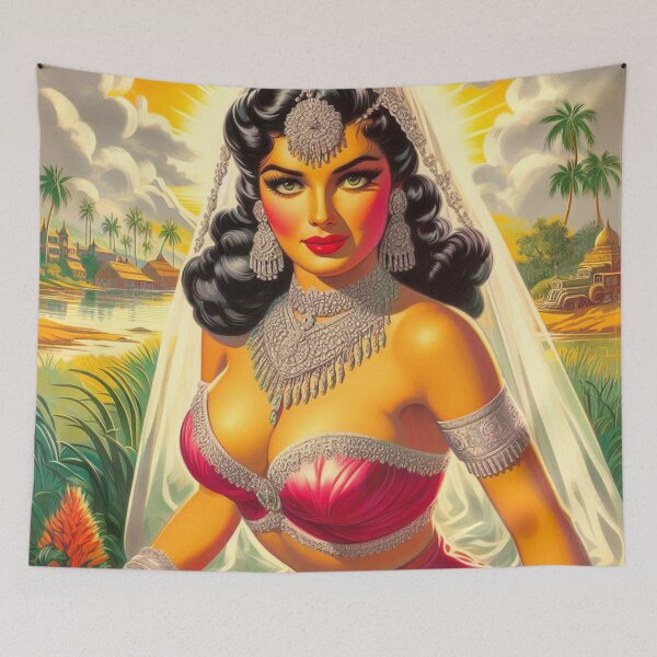 Item preview, Retro India Woman designed and sold by PulpVintage.