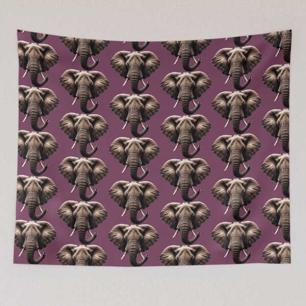 Item preview, ELEPHANT HEAD - #783B59 designed and sold by Marlon Oseguera.