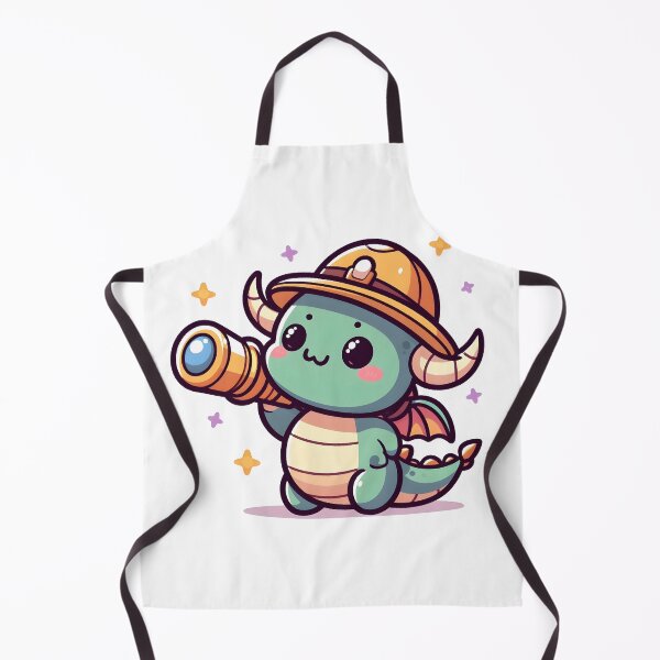 Item preview, Kawaii Adorable Dragon With Explorer Hat Exploring designed and sold by CanvasCutie.
