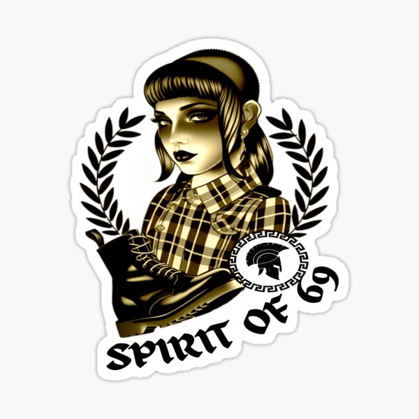 Vintage-Inspired T-Shirt, Retro skinhead girl Spirit of 69 Vintage-Inspired T-Shirt, Retro skinhead girl Spirit of 69