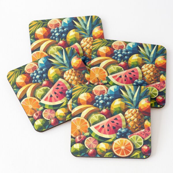 Artikelvorschau, Kubistische Kunst mit tropischen Früchten entworfen und verkauft von soapblossom.