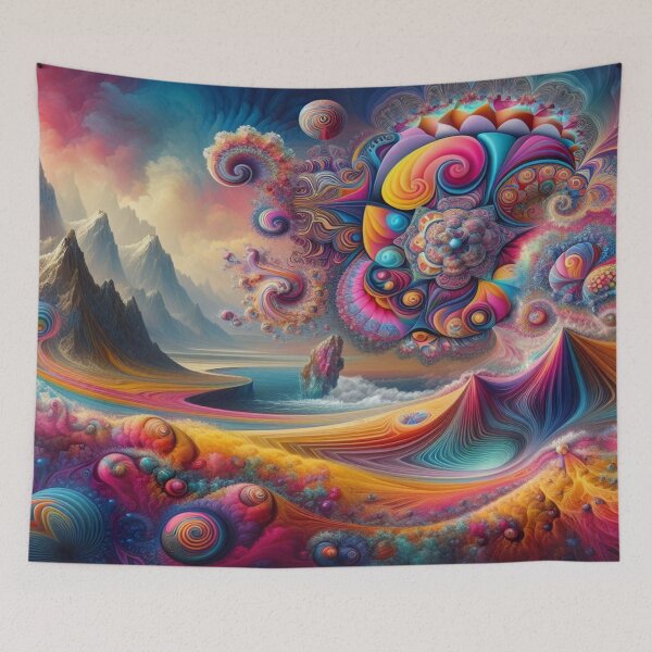 Item preview, Psychedelic explosion of vivid colors. designed and sold by Cherryblossom50.