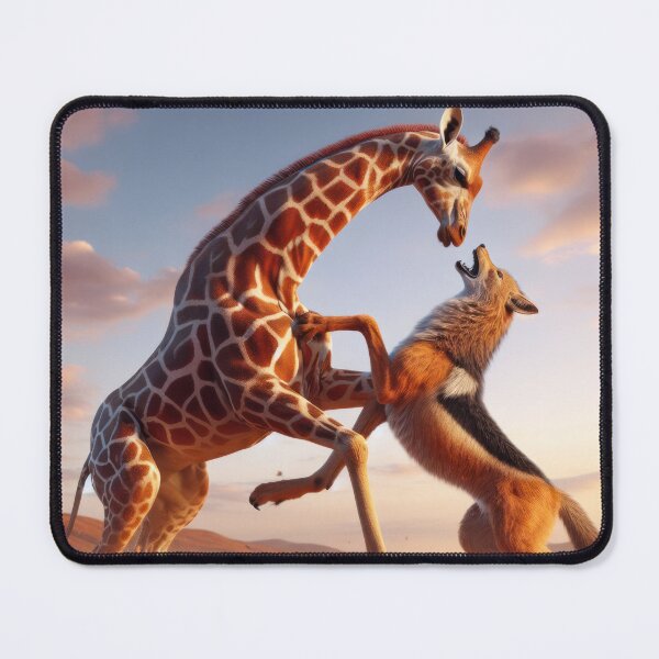 Item preview, Giraffe fights with jackal designed and sold by Xrzysiek.