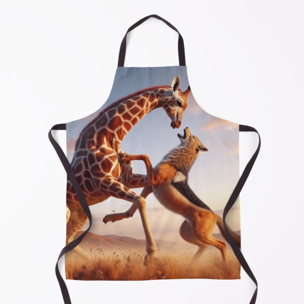 Item preview, Giraffe fights with jackal designed and sold by Xrzysiek.